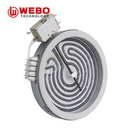 WEBO Plaque chauffante compacte 1200W pour bureau/maison/camping, Wok à induction, Cuisinière à brûleur unique, Ustensiles de cuisson 165MM 100-230V