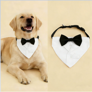 Traje Blanco para Perro, Pañuelo Triangular, Collar para Golden Retriever, Accesorios para Mascotas - Product Image 1