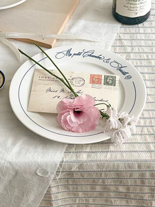 Solhui nordique créatif alphabet français <span class=keywords><strong>assiette</strong></span> de petit déjeuner plat ménager gâteau <span class=keywords><strong>assiette</strong></span> à dessert - Product Image 2
