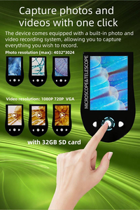 800X ポータブルミニ生物デジタル顕微鏡、2.4インチカラーLEDスクリーン、IP68防水、子供向け - Product Image 5