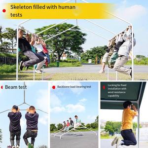 Gran oferta, tienda de refrigeración para publicidad comercial, cobertizo de estacionamiento <span class=keywords><strong>con</strong></span> marco de acero para negocios al aire libre, 3x3 doble para charlar de ocio de verano - Product Image 5