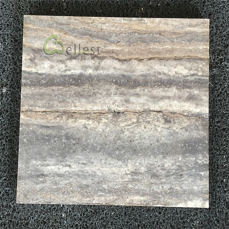 Античная серебристо-серая травертиновая плитка для пола, травертин, мраморный камень, полы, большая плитка для ванной комнаты
