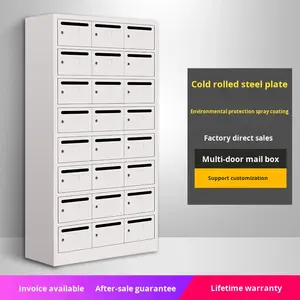 Kotak Surat Pintar Anti Hujan dari Baja Anti Karat, Kabinet Lantai Dinding Buatan Khusus Produsen untuk Area Perumahan & Vila - Product Image 2