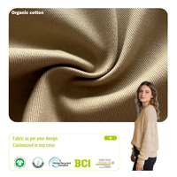100% Bio-Baumwoll-Twill-Stoff Antistatisch Reißfest 230gsm Mittelschwer Schrumpf-/Knitterresistent Weicher Griff Glatt