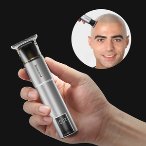 OEM <b>Vintage</b> <b>T9</b> Professional USB Stainless Steel Hair Electric <b>Trimmer</b> LCD Display 0mm Zero Gapped Household Hotel Men's Split - Product Image 2