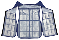 Gilet de refroidissement PCM réutilisable avec packs de glace – Soulagement de la chaleur pour le travail en extérieur en été