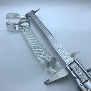 大人のおもちゃモダンタイプ異なるサイズ高ホウケイ酸ガラスディルドエロアナル - Product Image 6