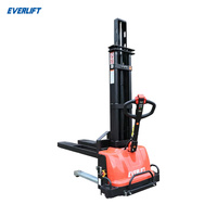 Chariot élévateur électrique autoporteur EVERLIFT 500 kg (0,5 tonne) pour entrepôt, chariot élévateur portatif pour camionnette, chariot élévateur à fourches, certifié CE