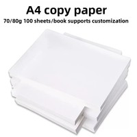 Papier d'impression multifonction A4, 100 feuilles, blanc brillant, pour impression de bureau, ébauches, écriture, dessin, pour l'école et la maison