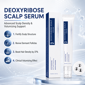 Sérum capillaire 2% de désoxyribose 20ml pour cheveux clairsemés, essence volumisante à la biotine et aux exosomes, solution de soin du cuir chevelu en roll-on - Product Image 3