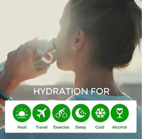Poudre d'hydratation électrolytique BCAA saveur citron, végétalienne, sans OGM, sans gluten, complément alimentaire pour le sport et la remise en forme