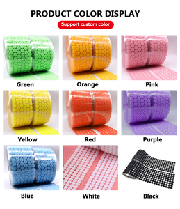 Vente directe usine – Ruban adhésif auto-agrippant super collant en points ronds sur rouleau de 25 mètres – Taille et couleur personnalisables - Product Image 4