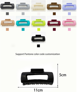 مشابك شعر بلاستيكية لامعة وناعمة قابلة للتخصيص بألوان متعددة، مشابك شعر نسائية راقية صديقة للبيئة - Product Image 6