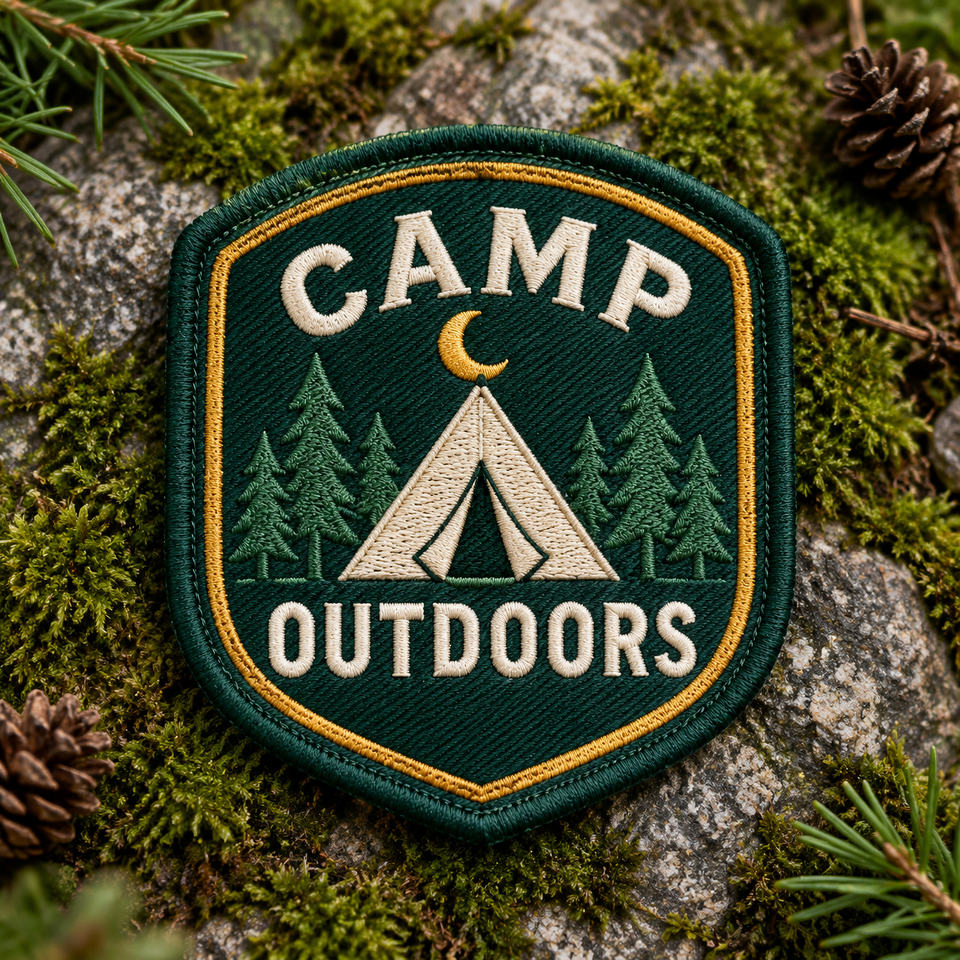 Custom Embroidered Fabric Patch 3D Stitching Overlock Border Logo Badge ...