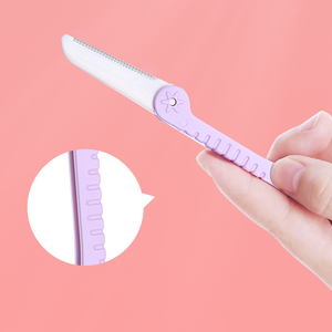 Dao Cạo Râu Có Nắp An Toàn Máy Cạo Lông Mày Gấp Gọn Cầm Tay Máy Cạo Lông Mày - Product Image 3