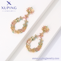Boucles d'oreilles pour femme, bijoux brésiliens en laiton plaqué or, 650