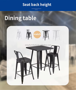Tabourets de <span class=keywords><strong>bar</strong></span> modernes en métal pour usage commercial - Chaises de cuisine, de salon et d'extérieur à hauteur réglable en promotion - Product Image 6