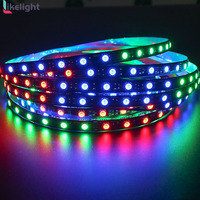 Tira de LED Direccionable DMX512 RGBW DC24V SMD5050, 60 LED por Metro, IP67, PCB de 10 mm, Rollo de 5 Metros para Iluminación Decorativa Inteligente para el Hogar