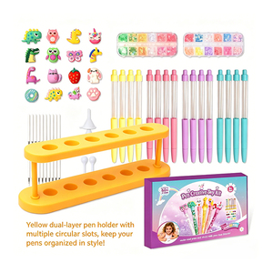 Kit de creación de bolígrafos con brillantina para niñas, lentejuelas de diamante, tubos de arena líquida, proyecto artístico educativo y divertido, regalo para el regreso a clases - Product Image 5