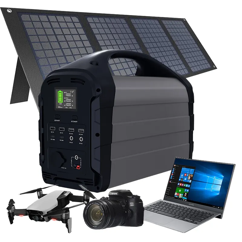 Solarenergy Large Capacity Outdoor Camping 1500W Lifepo4 Generator Solarenergy Power Bankportable Power Station With Inverter