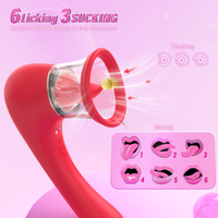 Neuartiger Starker Leckvibrator Saugnapf-Massagegerät Klitorale Stimulation Wasserdicht IPX6 Umweltfreundlich USB-Aufladbar Sexspielzeug