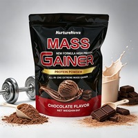Poudre Protéinée Saveur Chocolat Marque Blanche Sachet Zip Refermable Personnalisé 1kg Complément Alimentaire Croissance Musculaire Adulte