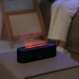 핫 세일 260ml 아로마 디퓨저 RGB 색상 LED 야간 조명 화재 화염 가습기 아로마 디퓨저