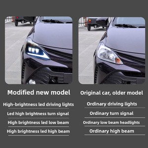 ไฟหน้ารถยนต์ Vios ปี 2017-2019 รุ่น FS แบบดัดแปลง LED พร้อมไฟเดย์ไลท์แบบ Streamer และไฟเลี้ยว - Product Image 3