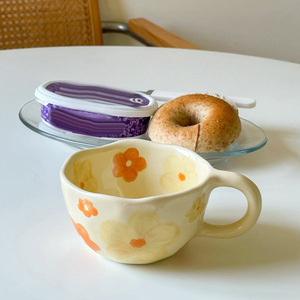 Tazza da Caffè in Ceramica con Motivi Floreali, Tazza da Tè per Donne, Idea Regalo per la Festa della Mamma, Natale, per Latte, Tè, Latte Macchiato, Cioccolata Calda - Product Image 3