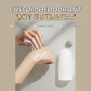 Déodorant liquide roll-on personnalisable, soin corporel sous les aisselles, parfum aromatique, flacon blanc, à base de plantes, 2 en 1 pour femmes et hommes - Product Image 2