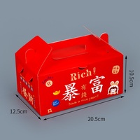 Embalaje de pollo frito con logotipo personalizado, caja para llevar con asa, cajas de embalaje de hamburguesas, papel reciclable para productos alimenticios