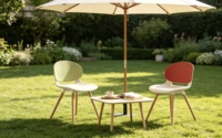 Chaise de salle à manger moderne en plastique léger et portable, pieds en bois, design ergonomique empilable, imperméable, écologique, pour la maison, le bureau, l'école