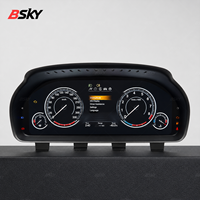 Panel Instrumen Digital LCD Universal Linux System 12,3 Inci, Layar Tekanan Ban, HUD Kendaraan, Dashboard Mobil untuk BMW Seri 3