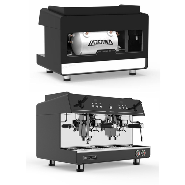 New Design Commercial Coffee Machine for Cafe, Restaurant Copper Boiler Machine Coffee with Cappuccino Steam and Hot Water