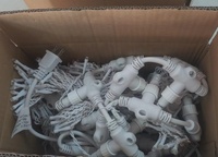 Rideau lumineux LED 110v, guirlande lumineuse féerique pour fêtes et fêtes de noël, fournitures d'éclairage de fond blanc chaud, décoration