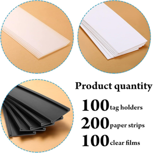 Paket Penyangga Kartu Data Magnetik <span class=keywords><strong>C</strong></span>-Channel & Label Rak Magnetik Gulung, Label Karton Precut, Penyangga Label Magnetik - Product Image 2