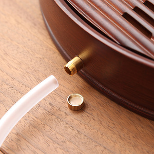 Wholesale <b>round</b> tea tray, household drainage and water storage <b>small</b> tea <b>table</b>, drainable dry brewing tea <b>table</b>, bamboo, for - Product Image 1