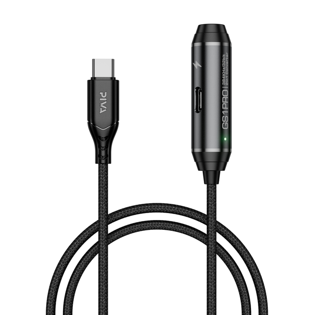 Piva 40cm Cable 2 in 1 USB c PD 60W Fast Charging Converter Type-C to 3.5mm DAC 32Bit/384Khz Hifi Audio Adapter Bold Durable Hub
