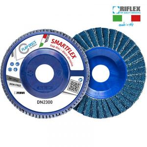 FERVI - DN2300.124 Smartflex Dual Flap disco plano en circonio y plata-EAN 8012667344696 ABRASIVOS - Product Image 1