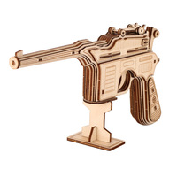 Offre Spéciale Kit STEM Puzzle 3D en Bois DIY pour Enfants de 8 à 13 Ans Jouet Éducatif Bateau à Voile Véhicule à Billes Mécanique Découpé au Laser <50 Pièces