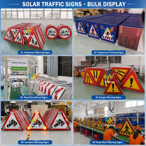 Cartello Stradale LED Solare Personalizzabile, Limite di Velocità 40 60 80, Segnale IP65 Impermeabile in Alluminio per Sicurezza Stradale e Progetti Comunali - Product Image 5