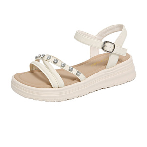 Nouvelle Collection 2026 – Sandales Plates Femme à Enfiler, Bout Ouvert, Bride Cheville, Semelle Souple, Idéales Plage - Product Image 2