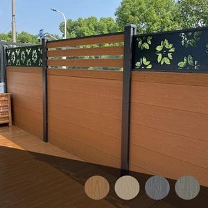 Panneaux de clôture WPC modernes de conception européenne pour jardin extérieur, ignifuges, résistants à l'humidité, antistatiques, pour usage domestique et design graphique - Product Image 3
