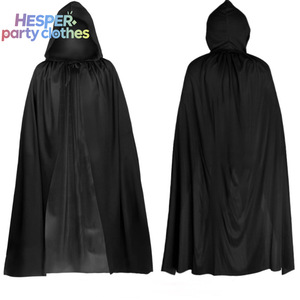 Capa de Disfraz HESPER para Halloween, Unisex, Doble Capa, Negra y Roja, de Poliéster, Estilo Personaje de TV, Clásica, para Niños, Navidad - Product Image 1