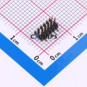 HX PZ-1.27-02-06-S-PB1.5 Pin Header SMD,P=1.27mm Connector ( Pin Structure: 2x6P )( Pitch: 1.27mm )( Row Spacing: 1.27mm ) - Product Image 1