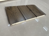 Panel Sándwich Metálico con Acabado de Madera, Moderno, Impermeable e Ignífugo, para Revestimiento de Paredes de Villas y Casas Contenedor Comerciales