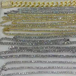 Wholesale Tennis Chain <b>Bracelet</b> Round <b>White</b> Zircon 2mm 3mm 4mm 5mm 6mm <b>Bracelet</b> - Product Image 4