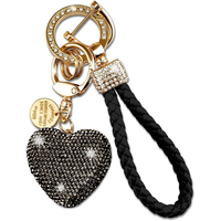 Llavero de Lujo con Corazón Brillante Elite Choice para Bolsos de Boutique, Envío Rápido, Listo para Enviar