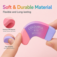 Gomme stationnaire élastique en caoutchouc personnalisée à bord incliné avec crayon à logo pour enfants