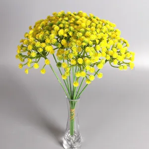 Fleurs décoratives en plastique Gypsophila pour la maison, arrangement floral artificiel pour salon, Babybreath artificiel - Product Image 3